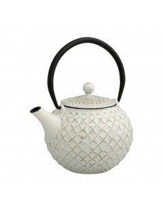 PASSION FRUIT TEAPOT CAST IRON W STAINLESS STEEL FILTER