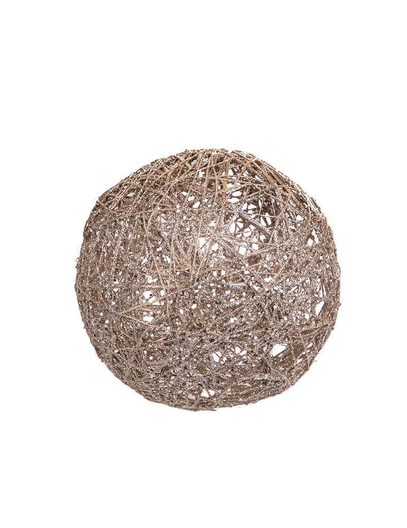 RATTAN SPHERE WITH 20 LED...
