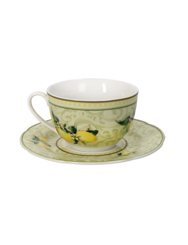 TAZZA THE' LIMONI SET 2 PEZZI NEW BONE CHINA | Brandani