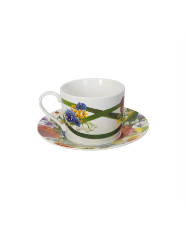 TAZZA THE FIORI DI CAMPO SET 2 PEZZI NEW BONE CHINA | Brandani